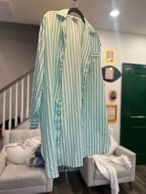 JAYR Blue & White Striped Button-Down Shirt